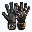 Воротарські рукавиці Reusch Attrakt Silver NC Finger Support чорний/золотий/білий/чорний