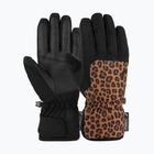 Рукавиці гірськолижні жіночі Reusch Keira R-Tex XT black/brown leopard