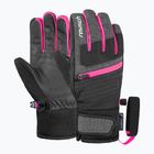 Рукавички лижні дитячі Reusch Leo R-Tex XT black/black melange/pink glo