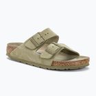 Замшеві шльопанці BIRKENSTOCK Arizona Вузькі вицвілі шльопанці кольору хакі