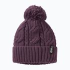 Шапка зимова Jack Wolfskin Pompom midnight plum