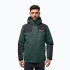Куртка 3в1 чоловіча Jack Wolfskin Jasper 3In1 black olive