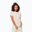 Футболка трекінгова жіноча Jack Wolfskin Essential panna cotta