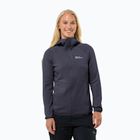 Кофта флісова жіноча Jack Wolfskin Kolbenberg Hooded Fz graphite