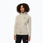 Кофта флісова жіноча Jack Wolfskin Rotwand Hooded Fz seal