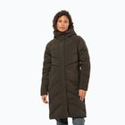 Пуховик жіночий Jack Wolfskin Marienplatz Coat obsidian moss