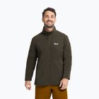 Кофта флісова чоловіча Jack Wolfskin Taunus 200 Full Zip obsidian moss