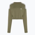 Кофта жіноча adidas Hyperglam Crop Crew focus olive