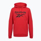 Чоловіча толстовка з флісу Reebok Identity з великим логотипом векред/чорний