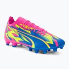 Футбольні бутси чоловічі PUMA Ultra Match Energy Fg/Ag luminous pink/yellow alert/ultra blue