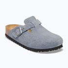 Шльопанці BIRKENSTOCK Boston Suede Leather stone blue