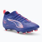 Кросівки футбольні дитячі PUMA Ultra 5 Match FG/AG Jr lapis lazuli/puma white/sunset glow