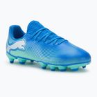Дитячі футбольні бутси PUMA Future 7 Play FG/AG Jr гіперпосилання сині/м'ятні/пума білі