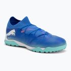 Футбольні бутси PUMA Future 7 Match TT синьо-блакитні / пума білі / електрична м'ята
