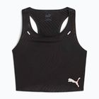 Топ для бігу жіночий PUMA Run Ultraspun Crop puma black/ fireglow