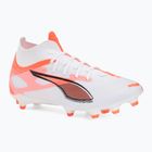 Кросівки футбольні чоловічі PUMA Ultra 5 Match+ FG/AG puma white/puma black/glowing red