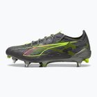 Кросівки футбольні чоловічі PUMA Ultra 5 Ultimate MxSG matte aged silver/yellow alert/sun struck
