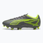 Кросівки футбольні PUMA Ultra 5 Play FG/AG matte aged silver/yellow alert/puma aged silver