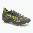Кросівки футбольні дитячі PUMA Ultra 5 Pro FG/AG Jr matte aged silver/yellow alert/sun struck