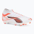 Кросівки футбольні чоловічі PUMA Ultra 5 Play+ FG/AG puma white/puma black/glowing red