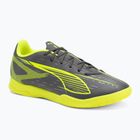 Кросівки футбольні чоловічі PUMA Ultra 5 Play IT matte aged silver/yellow alert/puma aged silver