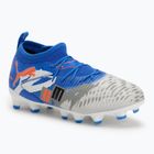 Дитячі футбольні бутси PUMA Future 8 Match Forever FG/AG Jr білий / ультрасиній / сірий / пума чорний / сяючий червоний