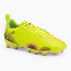 Дитячі футбольні бутси PUMA Future 8 Play FG/AG Jr жовті alert/puma black/sun struck