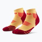 Шкарпетки компресійні чоловічі CEP Run Low Cut 5.0 marigold/burgundy