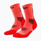 Шкарпетки компресійні чоловічі CEP Run Mid Cut 5.0 neon coral