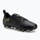 Кросівки футбольні дитячі PUMA Future 8 Play FG/AG Jr puma black/fizzy light/green terrain