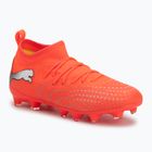 Кросівки футбольні дитячі PUMA Future 9 Match FG/AG Jr glowing red/puma white/puma black/puma silver