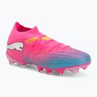 Кросівки футбольні PUMA Future 9 Match FG/AG poison pink/puma wht/sun stream/bright aqua/puma blk