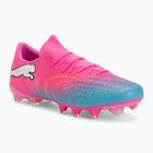 Кросівки футбольні PUMA Future 9 Match Fusion FG/AG poison pink/puma wht/sun stream/bright aqua/puma blk