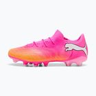 Кросівки футбольні PUMA Future 9 Match Fusion FG/AG poison pink/puma wht/sun stream/bright aqua/puma blk