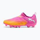 Кросівки футбольні дитячі PUMA Future 9 Match LL FG/AG Jr poison pink/puma wht/sun stream/bright aqua/puma blk