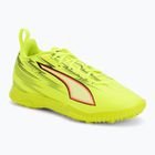 Кросівки футбольні дитячі PUMA Ultra 6 Play TT Jr yellow alert/puma black/glowing red/lime squeeze