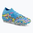 Кросівки для футболу PUMA Future 9 Ultimate Advanced Level FG puma white/blue glimmer/pink glimmer/yellow alert