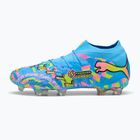 Кросівки для футболу PUMA Future 9 Ultimate Advanced Level FG puma white/blue glimmer/pink glimmer/yellow alert