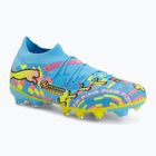 Кросівки для футболу PUMA Future 9 Match Advanced Level FG/AG puma white/blue glimmer/pink glimmer/yellow alert