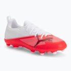 Футбольне взуття дитяче PUMA Ultra 7 Match FG/AG Jr ultra red/puma black/puma white