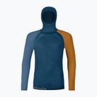 Чоловіча термоактивна кофта ORTOVOX 120 Comp Light Hoody petrol blue