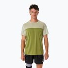 Футболка для бігу чоловіча ASICS Race Top performance dried leaf green/cactus