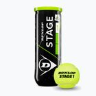 М'ячі тенісні Dunlop Stage 1 3 pack green