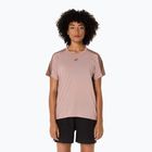 Жіноча бігова футболка ASICS Fujitrail Elite Top нейтральний рожевий / сіро-коричневий
