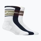 Шкарпетки ASICS Logo Crew 3 пари  midnight/dark red planet/lemongrass