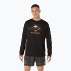 Лонгслів для бігу чоловічий ASICS Fujitrail Logo LS performance black