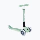 Самокат трьохколісний дитячий Globber Junior Foldable Lights Eco pistachio