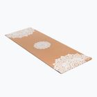 Килимок для йоги  Yoga Design Lab Cork 5,5 мм коричневий  Mandala White