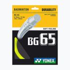 Струна для бадмінтону YONEX BG 65 Set 10 m yellow