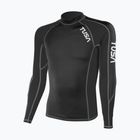 Лонгслів для плавання чоловічий TUSA Black rashguard